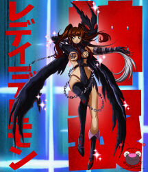 demon demon_girl digimon digimon_(creature) fallen_angel kamui_(kill_la_kill) kill_la_kill ladydevimon ladydevimon_(cosplay) long_hair mask original