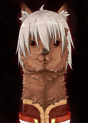 Rule 34 | 00s, alpaca, animal, animal ears, buront, clothed animal, final fantasy, final fantasy xi, highres, no humans, pointy ears, silver hair, solo, tanigawa kent, the iron of yin and yang