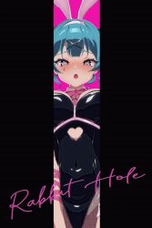 Rule 34 | 1girl, animal ears, animated, bare shoulders, black leotard, blue eyes, blue hair, blush, bouncing breasts, bow, bowtie, breasts, detached collar, fake animal ears, hair ornament, hatsune miku, heart, heart-shaped pupils, highres, implied sex, leotard, looking at viewer, looping animation, medium breasts, open mouth, pantyhose, pink pupils, playboy bunny, pure pure (rabbit hole), rabbit ears, rabbit hole (vocaloid), scene reference, solo, symbol-shaped pupils, tagme, teardrop facial mark, theobrobine, twintails, video, vocaloid, x hair ornament