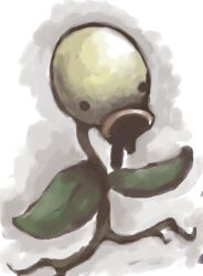 Rule 34 | bellsprout, black eyes, commentary, creatures (company), drooling, english commentary, game freak, gen 1 pokemon, leaf, lowres, nintendo, no humans, plant roots, pokemon, pokemon (creature), sailorclef, solid circle eyes, solo