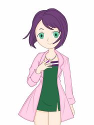 Rule 34 | belted, belted dress, clasped dress, dress, katia anderson, level-5, professor layton, purple hair, short hair, tagme, tight dress
