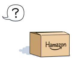 Rule 34 | ?, amazon (company), box, brand name imitation, cardboard box, commentary request, hama! (3toshinhmkz), kantai collection, no humans, simple background, speech bubble, spoken question mark, white background