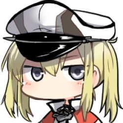 Rule 34 | 10s, 1girl, blonde hair, blush, graf zeppelin (kancolle), grey eyes, hat, kantai collection, long hair, lowres, rebecca (keinelove), solo, twintails, white background