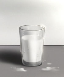 Rule 34 | glass, greyscale, houtengeki, milk, monochrome, no humans, original