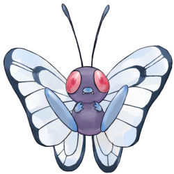 Rule 34 | butterfree, creatures (company), game freak, gen 1 pokemon, insect wings, nintendo, no humans, pokemon, pokemon (creature), simple background, spread legs, white background, wings