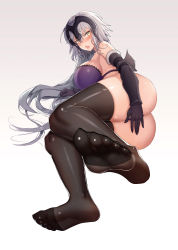 Rule 34 | absurdres, barefoot, black legwear, breasts, cha hou, fate/grand order, fate (series), feet, foot focus, foreshortening, highres, huge filesize, jeanne d&#039;arc (fate), jeanne d&#039;arc alter (avenger) (fate), jeanne d&#039;arc alter (fate), large breasts, legs, long hair, looking at viewer, no panties, no pants, no shoes, panties, pantyshot, silver hair, thighhighs, thighs, toes, underwear