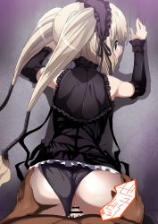 Rule 34 | 1girl, absurdres, ahegao, anus, ass, ass grab, blonde hair, blush, censored, clothes lift, clothing aside, cum, cum in pussy, detached sleeves, ekaterina kurae, from behind, gothic lolita, highres, lolita fashion, long hair, panties, panties aside, penis, pussy, rape, seikon no qwaser, sex, shimejinameko, skirt, skirt lift, tears, thighhighs, twintails, underwear, vaginal, very long hair