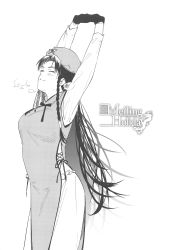 Rule 34 | 1girl, absurdres, beret, braid, chinese clothes, comic, gloves, greyscale, hat, hat ornament, highres, hong meiling, kamiyama aya, long hair, long sleeves, monochrome, neck ribbon, pants, ribbon, scan, star (symbol), star hat ornament, tabard, title, touhou, twin braids