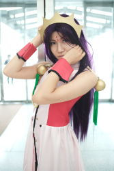 Rule 34 | cosplay, highres, himemiya anthy, photo (medium), purple hair, rou (cosplayer), shoujo kakumei utena