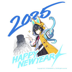 2025 2girls commentary english_commentary happy_new_year multiple_girls new_year snake star_savior v