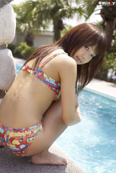 Rule 34 | amano ai (model), bikini, highres, photo (medium), pool, pure idol, swimsuit