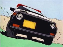 Rule 34 | animated, animated gif, car, chasing, honda, lowres, motor vehicle, police, police car, qvga, taiho shichauzo, vehicle