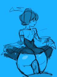 Rule 34 | 1girl, anal, skullgirls, solo, squigly (skullgirls), tagme, zombie