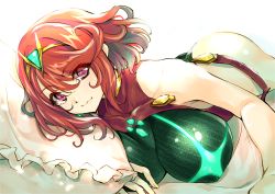 Rule 34 | 1girl, black one-piece swimsuit, breasts, chest jewel, competition swimsuit, covered collarbone, covered navel, gem, headpiece, highres, large breasts, one-piece swimsuit, pyra (pro swimmer) (xenoblade), pyra (xenoblade), red eyes, red hair, red one-piece swimsuit, ribbed swimsuit, short hair, solo, strapless, strapless one-piece swimsuit, striped clothes, striped one-piece swimsuit, swept bangs, swimsuit, tiara, two-tone swimsuit, vertical-striped clothes, vertical-striped one-piece swimsuit, wochi, xenoblade chronicles (series), xenoblade chronicles 2