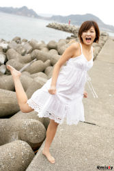 Rule 34 | dress, highres, nagasaki rina, photo (medium), short hair, sundress, tagme