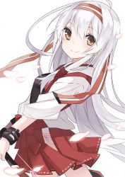 Rule 34 | 10s, bow (weapon), brown eyes, headband, japanese clothes, kantai collection, long hair, muneate, orqz, shoukaku (kancolle), shoukaku kai ni (kancolle), silver hair, smile, solo, weapon