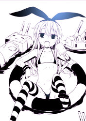 Rule 34 | 10s, 1girl, :3, :o, = =, afloat, bikini, breasts, feet, food, from above, groin, hair between eyes, hair ribbon, hairband, holding, hot, innertube, kantai collection, lifebuoy, long hair, looking at viewer, micro bikini, monochrome, navel, no shoes, ocean, open mouth, outdoors, partially visible vulva, popsicle, raised eyebrows, reclining, rensouhou-chan, ribbon, shimakaze (kancolle), sidelocks, small breasts, socks, solo, spread legs, string bikini, striped clothes, striped socks, striped thighhighs, sweat, swim ring, swimsuit, thighhighs, thong, thong bikini, toe scrunch, toes, turret, u (the unko), water, wristband, | |
