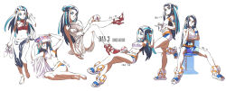 Rule 34 | 1girl, absurdres, bike shorts, black hair, bracelet, breasts, chair, commentary request, creatures (company), crossed legs, dress, game freak, hand up, high heels, highres, hokoridrb, holding, holding poke ball, jewelry, leg up, legs, long hair, medium breasts, multiple views, navel, nessa (pokemon), nintendo, poke ball, poke ball (basic), pokemon, pokemon: twilight wings, pokemon swsh, red footwear, red shirt, sandals, sarong, shirt, sitting, sleeveless, sleeveless shirt, sports bra, toes, white background