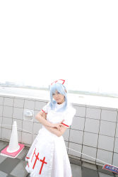 Rule 34 | blue hair, cosplay, highres, kouno tooru, kouzuki suzuka, nurse, photo (medium), princess princess