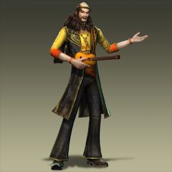 Rule 34 | alternate costume, guitar, hippie, instrument, shin sangoku musou, zhang jiao