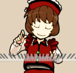 Rule 34 | 1girl, brown hair, female focus, gumdrop, hat, instrument, lyrica prismriver, piano, piano keys, solo, touhou