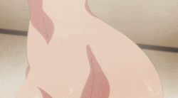 Rule 34 | 1girl, animated, animated gif, anime screenshot, arm up, armpits, bathroom, blonde hair, blush, breasts, completely nude, dark-skinned female, dark skin, groin, large breasts, navel, nipples, nude, red eyes, shuumatsu no harem, stomach, thighs, wet, yanagi rikka