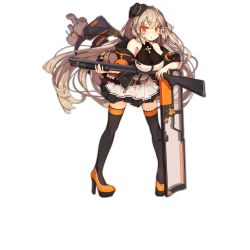 Rule 34 | 1girl, :o, ahoge, armpit crease, bag, ballistic shield, belt, black hat, black thighhighs, blush, body writing, breasts, buckle, character name, cleavage, cross, cross necklace, elbow rest, floating hair, full body, girls&#039; frontline, gun, hair between eyes, hair ornament, hairclip, hanging breasts, hat, high heels, holding, holding gun, holding weapon, ithaca m37, jacket, jewelry, large breasts, long hair, looking at viewer, m37 (girls&#039; frontline), necklace, off shoulder, official art, open clothes, open jacket, open mouth, paw print, paw print pattern, platform footwear, platform heels, pleated skirt, pump action, rain lan, red eyes, shield, shotgun, shotgun shell, sidelocks, skirt, solo, standing, strap, stuffed animal, stuffed toy, teddy bear, thighhighs, transparent background, unzipped, weapon, zipper, zipper pull tab
