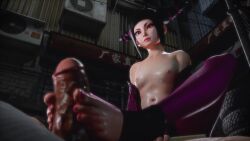 Rule 34 | 1boy, 1girl, 3d, age difference, aged down, animated, armpits, baggy pants, belt, black hair, blunt bangs, breasts, censored, elbow gloves, facing viewer, feet, footjob, gloves, hair horns, han juri, highres, kaogum, looking at another, looking at viewer, looping animation, nail polish, navel, night, nipples, on floor, open mouth, outdoors, pants, penis, pink eyes, pink nails, raised eyebrows, shiny skin, sidelocks, small breasts, sound, spread legs, stirrup legwear, street fighter, street fighter iv (series), toeless legwear, toenail polish, toenails, toes, topless, torn clothes, torn pants, vaginal, video