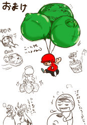 Rule 34 | ..., 1boy, 2girls, ^^^, animal crossing, artist self-insert, ball, balloon, blush, bowling ball, breasts, comic, company connection, crossover, fire emblem, flower pot, gameplay mechanics, hasunalu, highres, holding, kid icarus, long hair, looking up, lucina (fire emblem), mario (series), monochrome, multiple crossover, multiple girls, navel, nintendo, nipples, objectification, open mouth, palutena, princess peach, rosalina, short hair, simple background, smile, super mario bros. 1, super smash bros., surprised, sweat, teardrop, transformation, translation request, turnip, umbrella, villager (animal crossing), what, white background