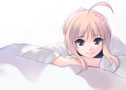 Rule 34 | 1girl, ahoge, artoria pendragon (fate), azu, blonde hair, blue eyes, fate/stay night, fate (series), looking at viewer, saber (fate), smile, solo