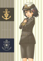 Rule 34 | absurdres, haguro (kancolle), highres, kantai collection, military uniform, naval uniform, pot-de, uniform