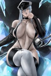 Rule 34 | akame ga kill!, breasts, esdeath, highres, large breasts, long hair, solo, wtparadise