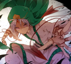Rule 34 | 1boy, hat, ja&#039;far (magi), magi the labyrinth of magic, male focus, motion blur, motion lines, outstretched hand, red eyes, solo, tobari (brokenxxx), white hair