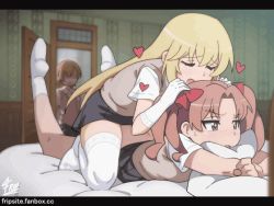 Rule 34 | + +, 3girls, :o, ^^^, animated, animated gif, artist name, ass, blonde hair, blush, bow, brown eyes, brown hair, caught, closed eyes, clothed sex, clothes lift, door, elbow gloves, eyebrows, fanbox username, feet, full body, futa with female, futanari, girl on top, gloves, hair bow, hands on another&#039;s head, heart, hugging object, hypnosis, implied futanari, indoors, long hair, looping animation, lying, mind control, miniskirt, misaka mikoto, multiple girls, no eyes, no shoes, on bed, open door, open mouth, pillow, pillow hug, pillow princess, prone bone, red bow, school uniform, sex, sex from behind, shaded face, shirai kuroko, shirt lift, shokuhou misaki, skirt, skirt around belly, sleepy frippy, slideshow, socks, stocks, sweat, sweater vest, swept bangs, thighhighs, toaru kagaku no railgun, toaru majutsu no index, tokiwadai school uniform, twintails, walk-in, white gloves, white socks, white thighhighs, yuri