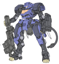 Rule 34 | armor, blade liger, claws, gun, highres, holding, holding gun, holding weapon, mecha, mecha focus, no humans, robot, solo, tail, weapon, zoids