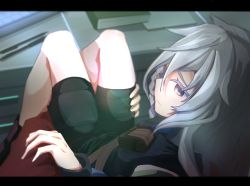 Rule 34 | 1boy, 1girl, absurdres, belt, binder, blurry, braid, carrying, colored eyelashes, commander (girls&#039; frontline), depth of field, desk, from above, girls&#039; frontline, grey eyes, grey hair, griffin &amp; kryuger military uniform, hand on another&#039;s arm, highres, indoors, keyboard (computer), knees, knees up, legs, letterboxed, llpfmfc, long hair, looking at viewer, looking back, pen, princess carry, shorts, wavy mouth, xm8 (girls&#039; frontline)