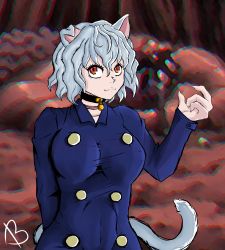 Rule 34 | absurdres, arthropod girl, breasts, highres, neck bell, neferpitou, self-upload, solo, tagme