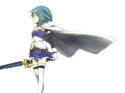 Rule 34 | 10s, 1girl, armband, bad id, bad pixiv id, belt, blue eyes, blue hair, cape, fortissimo, gloves, hair ornament, hairclip, magical girl, mahou shoujo madoka magica, mahou shoujo madoka magica (anime), mahou shoujo madoka magica movie 1 &amp; 2, matching hair/eyes, miki sayaka, musical note, musical note hair ornament, short hair, smile, solo, soul gem, sword, thighhighs, uk, weapon, zettai ryouiki