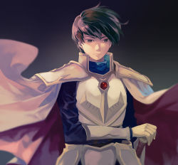 Rule 34 | 1boy, armor, blue eyes, breastplate, brown hair, cape, fire emblem, fire emblem: genealogy of the holy war, fire emblem: thracia 776, holding, holding sword, holding weapon, kaito (sawayakasawaday), leif (fire emblem), male focus, nintendo, pauldrons, shoulder armor, solo, sword, weapon, white armor