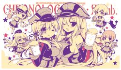 Rule 34 | 10s, 2016, 6+girls, :d, ;q, alcohol, alternate costume, anchor, anchor hair ornament, apron, bare shoulders, beer, beer mug, bismarck (kancolle), blunt bangs, blush, breasts, carrying, cat, character name, chibi, chibi inset, choker, closed mouth, copyright name, cross, cup, dated, dirndl, elbow gloves, eyebrows, foam, food, food on face, garrison cap, german clothes, gloves, graf zeppelin (kancolle), hair between eyes, hair ornament, hat, holding, holding food, iron cross, kantai collection, large breasts, limited palette, long hair, low twintails, military, military uniform, mug, multiple girls, one eye closed, open mouth, peaked cap, pretzel, prinz eugen (kancolle), puffy short sleeves, puffy sleeves, sakurazawa izumi, sausage, short hair, short hair with long locks, short sleeves, sideboob, sidelocks, silhouette, smile, sparkle, star (symbol), tareme, tongue, tongue out, tray, tsurime, twintails, u-511 (kancolle), uniform, unsinkable sam, upper body, very long hair, waist apron, z1 leberecht maass (kancolle), z3 max schultz (kancolle)