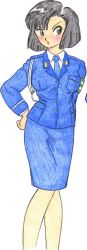 Rule 34 | long image, police, police uniform, policewoman, taiho shichauzo, tall image, tsujimoto natsumi, uniform