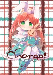 Rule 34 | 1girl, alicia (pop&#039;n music), apron, blush, closed mouth, dress, green footwear, highres, holding, holding stuffed toy, light smile, n:go, pantyhose, plaid, plaid background, plaid dress, pocket, pop&#039;n music, red headwear, sitting, sleeves past fingers, sleeves past wrists, smile, solo, stuffed animal, stuffed rabbit, stuffed toy, white apron, white pantyhose