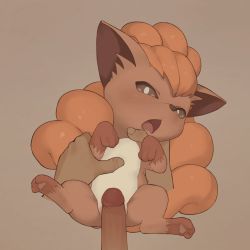 Rule 34 | 1boy, 1girl, animal ears, animal hands, animated, animated gif, bestiality, black sclera, blush, colored sclera, creatures (company), disembodied hand, erection, fox ears, fox tail, from above, full body, game freak, gen 1 pokemon, grinding, half-closed eyes, hetero, highres, huge filesize, looking at viewer, lying, multiple tails, nintendo, no humans, on back, open mouth, penis, pokemon, pokemon (creature), pokephilia, pov, spread legs, tail, tongue, uncensored, vulpix, white eyes, youjo modoki