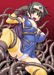 Rule 34 | 1futa, abu, belt, black hair, blush, breasts, brown eyes, bulge, cape, chunsoft, circlet, dragon quest, dragon quest iii, elbow gloves, enix, erection, erection under clothes, futa rape victim, futanari, gloves, grabbing, grabbing another&#039;s breast, large breasts, nipples, open mouth, panties, penis, penis in panties, puffy nipples, rape, restrained, roto (dq3), short hair, solo focus, sweat, tears, tentacles, thighhighs, underwear
