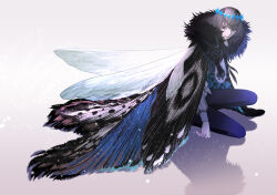 Rule 34 | 1boy, 2987504667, absurdres, arthropod boy, black hair, blue eyes, bug, cape, cloak, collared shirt, crown, diamond hairband, dragonfly wings, fate/grand order, fate (series), fur-trimmed cape, fur-trimmed cloak, fur trim, highres, insect wings, long sleeves, looking at viewer, male focus, oberon (fate), oberon (third ascension) (fate), official alternate hair color, original, shirt, short hair, simple background, solo, white shirt, wing cape, wings
