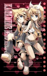Rule 34 | 1boy, 1girl, blonde hair, blue eyes, brother and sister, fruit punch, holding hands, hetero, kagamine len, kagamine rin, siblings, twins, vocaloid