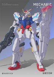 Rule 34 | 00 gundam, commentary, commission, english commentary, ex-s gundam, fusion, gun, gundam, gundam 00, gundam 00p, gundam plutone, gundam sentinel, gundam unicorn, harryych, highres, holding, holding gun, holding shield, holding weapon, looking ahead, mecha, mobile suit, no humans, nt-d, robot, science fiction, shadow, shield, solo, unicorn gundam perfectibility, v-fin, weapon