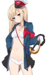 Rule 34 | 1girl, blonde hair, blue dress, blue eyes, bow, bra, breasts, closed mouth, collarbone, commentary request, dress, eyes visible through hair, fate (series), frilled sleeves, frills, gloves, hand on own hip, hat, highres, legs apart, long hair, long sleeves, looking at viewer, lord el-melloi ii case files, mini hat, navel, open clothes, open dress, panties, peaked cap, pink panties, reines el-melloi archisorte, romance of the three kingdoms, sheath, sheathed, sidelocks, sima yi, simple background, small breasts, solo, standing, stomach, straight hair, sword, underwear, weapon, white background, white bra, white gloves, white panties, yuuzuki (re&#039;ef)