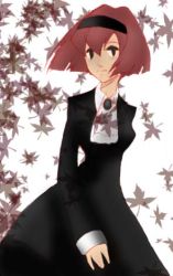 Rule 34 | android, black dress, bob cut, dress, hairband, lowres, r dorothy wayneright, red hair, short hair, solo, the big o