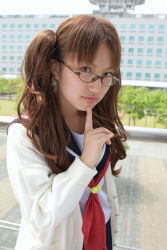 Rule 34 | air gear, cardigan, cosplay, glasses, haruki teiuno, noyamano ringo, photo (medium), school uniform, serafuku